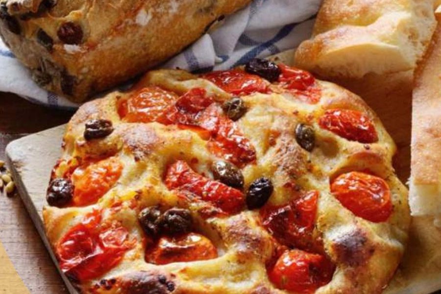 Focaccia pugliese ai pomodorini Novoforno