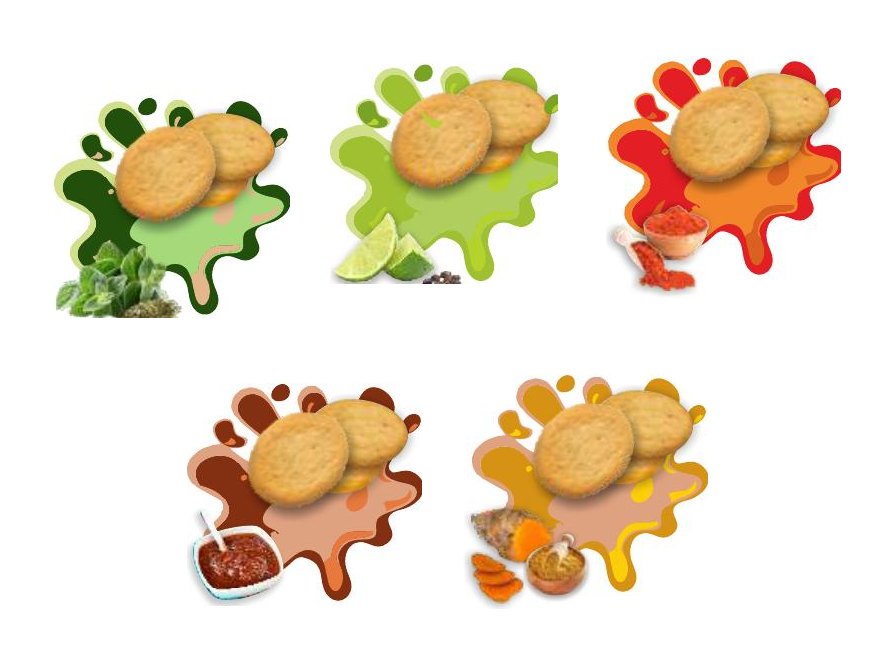Gusti PanaChips: spezie, lime e pepe, paprika, barbecue, curry